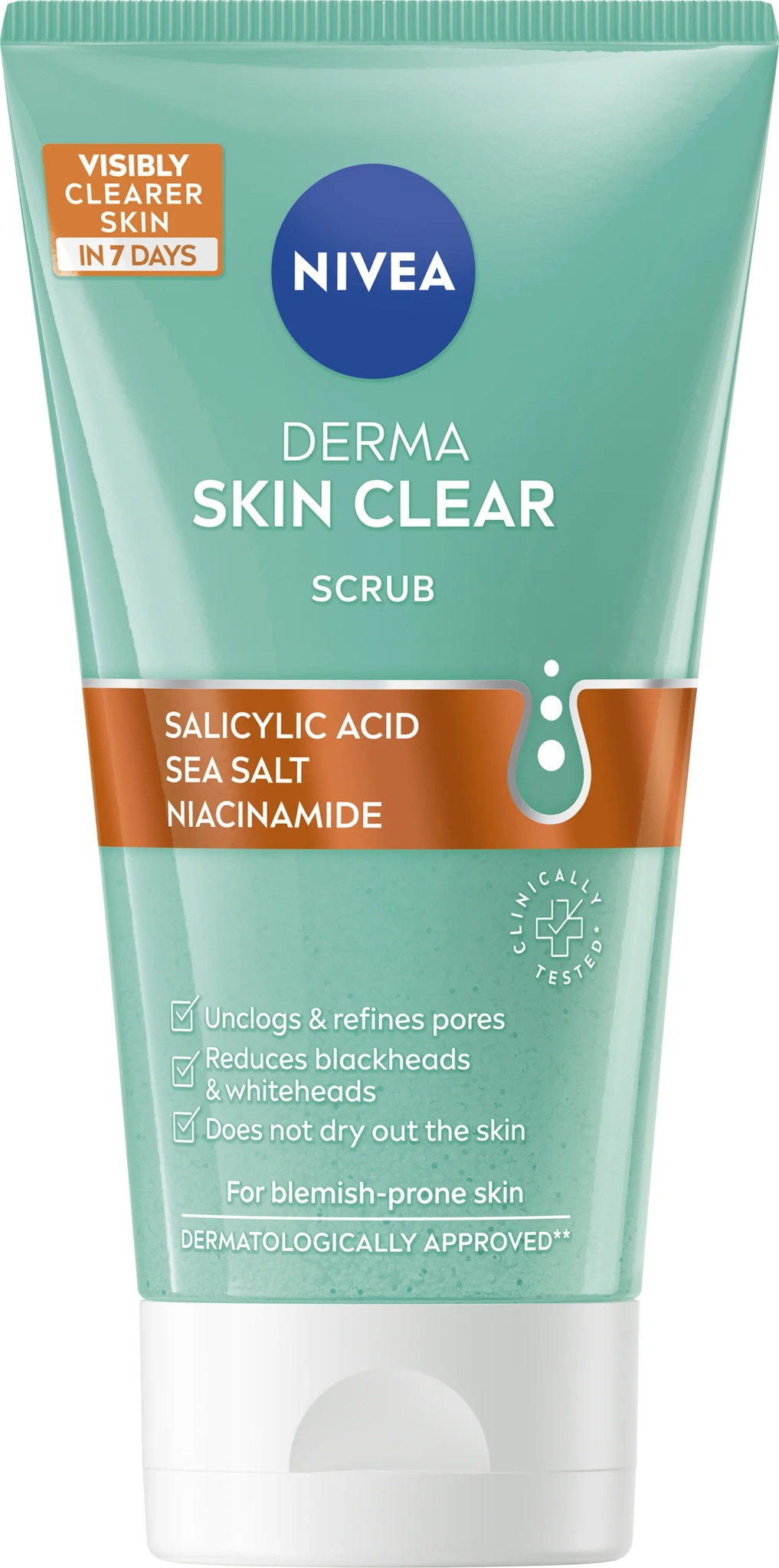 Nivea Derma Skin Clear Scrub, 150ml