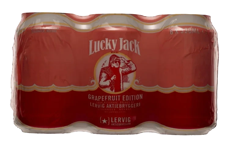 Lucky Jack Grapefruit 0,33lx6 boks Lervig