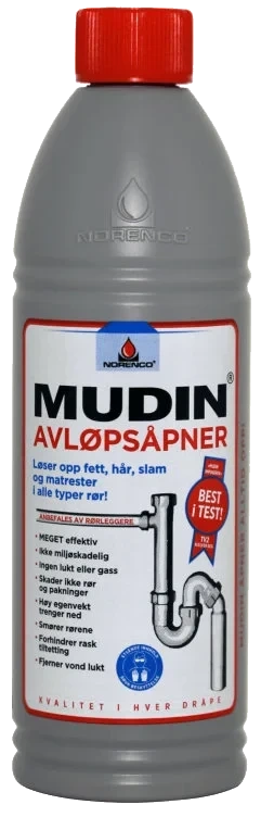 Avløpsåpner 600ml Mudin
