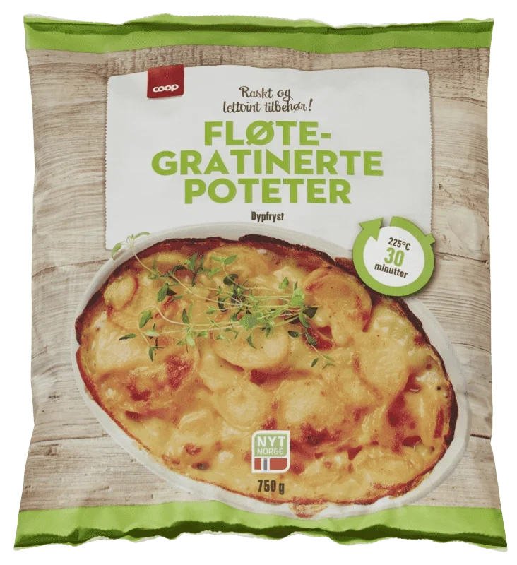 Fløtegrat Poteter 750g Coop