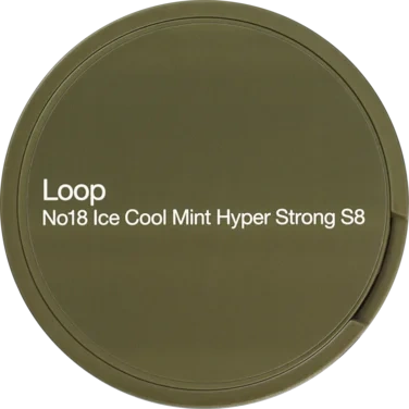 Loop No18 Ice Cool Mint Hyper Strong S8 All White 24 Portions 15g