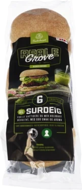 Burgerbrød Grove 6stk 480g Reale