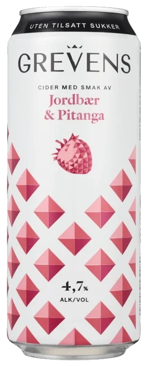 Grevens Cider Jordbær og Pitanga uten Sukker 0,50bx