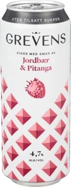Grevens Cider Jordbær og Pitanga uten Sukker 0,50bx