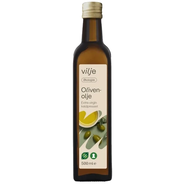 Olivenolje Ex.virigin Økol.500ml Vilje
