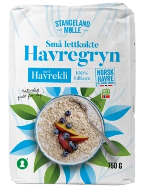 Havregryn med Havrekli 750g Stangeland Mølle