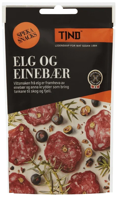 Speka Snacks Elg&Einebær 30g Tind