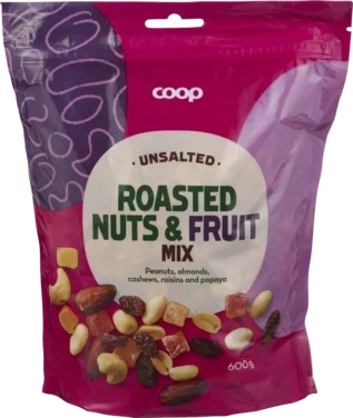Nut & fruit mix roastede/unsalted
