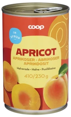 Peeled Apricot Halves In Light Syrup
