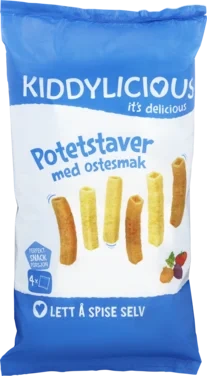 Potetstaver m/Ostesmak 4 X 12g Kiddylicious