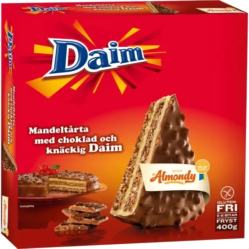 Mandeltårta Daim Glutenfri Fryst