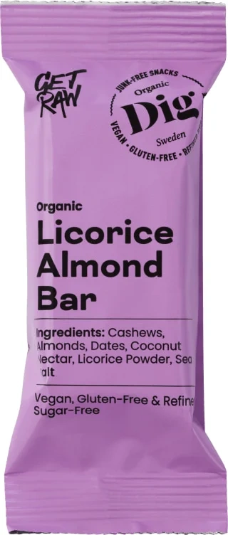 Dig Get Raw Licorice Almond Bar