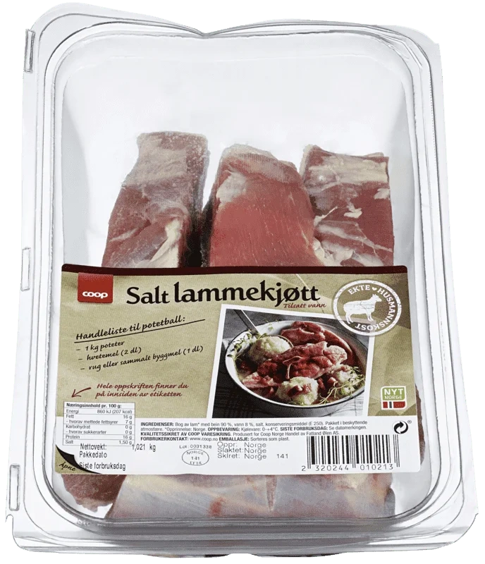 Coop Husmann Lammekjøtt med Ben ca 1kg