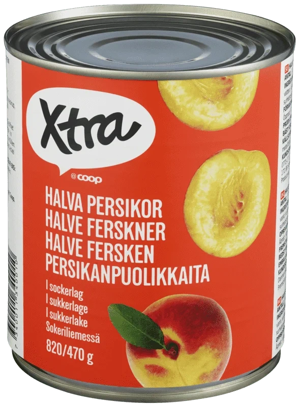 X-tra Fersken 820g
