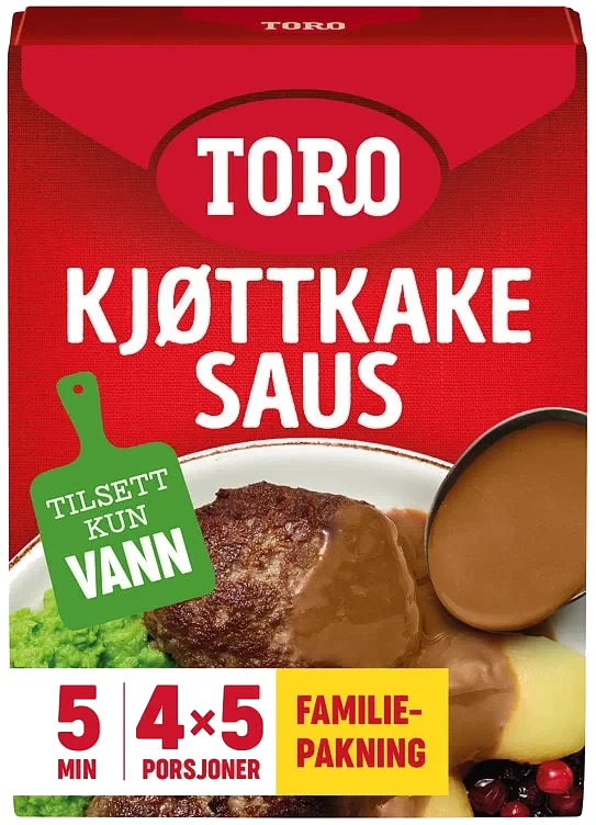Toro Kjøttkakesaus Familiepk 4x45g