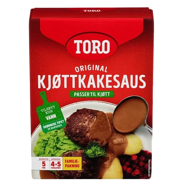 Toro Kjøttkakesaus Familiepk 4x45g