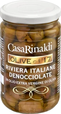 Oliven Riviera Ligure U Sten i Extra Virgin Olivenolje Casa Rinaldi 280g