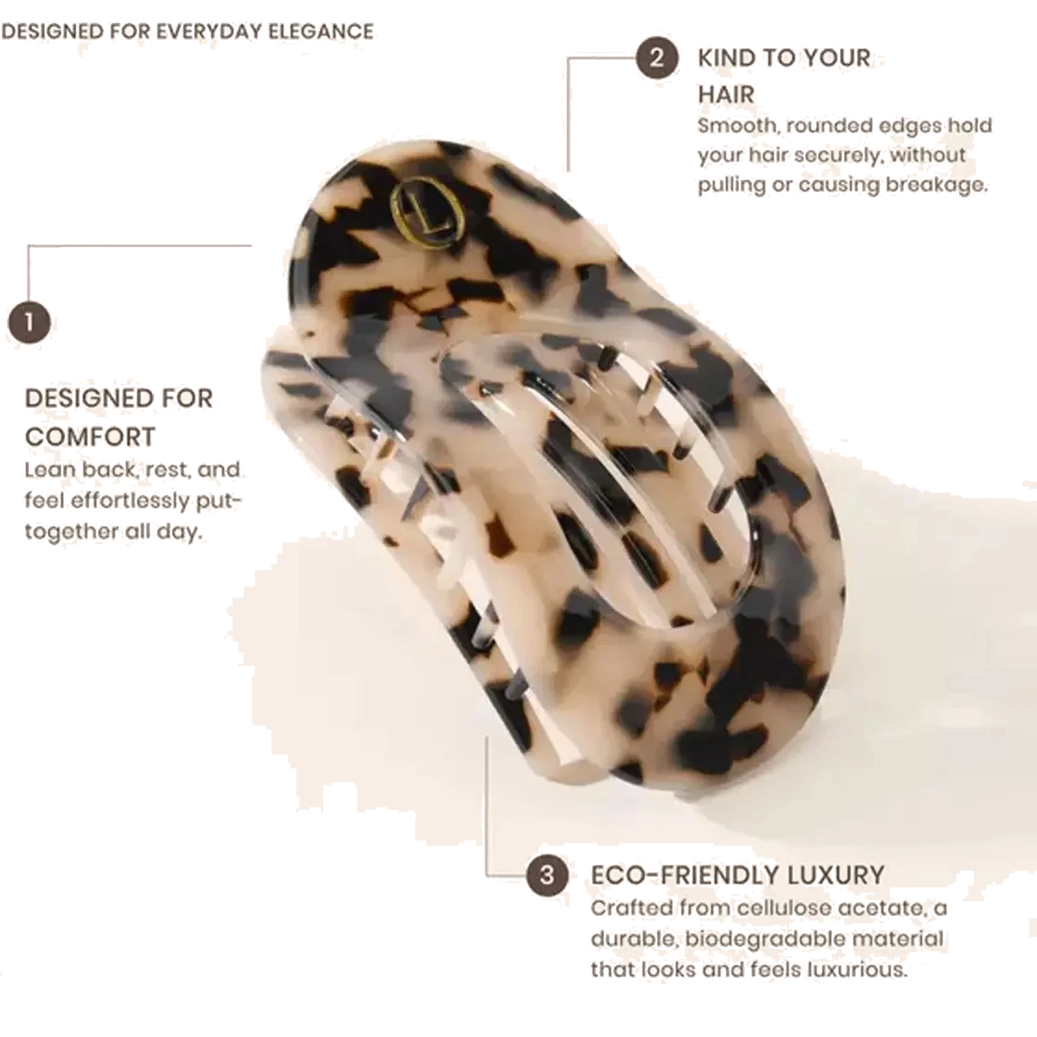 Lenoites Eco-Friendly Flat Hair Clip