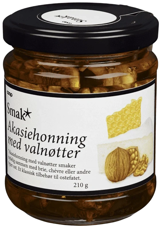 Valnøtter i Honning 210g Smak*