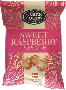 Sf Coated Popcsweetraspberry 50g