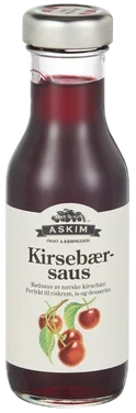 Kirsebærsaus 250ml Askim Frukt – og Bærpresseri