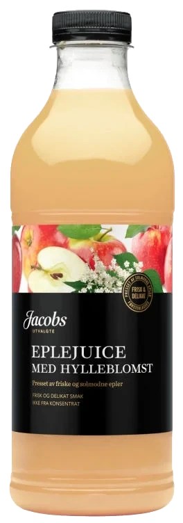 Eplejuice m/Hylleblomst 1l Jacobs