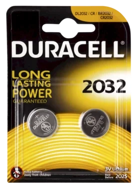 Duracell 2032 - 3v Litium Knappcellebatteri 2pk