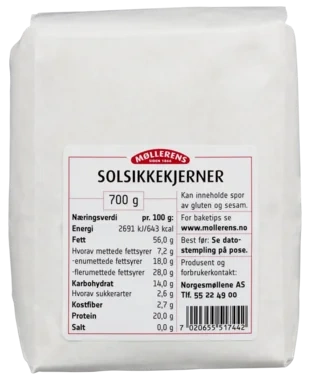 Solsikkekjerner 700g Møllerens