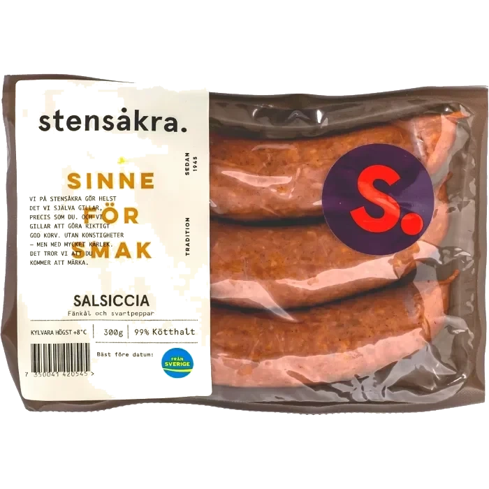 Salsiccia 99% Kötthalt 300g Stensåkra