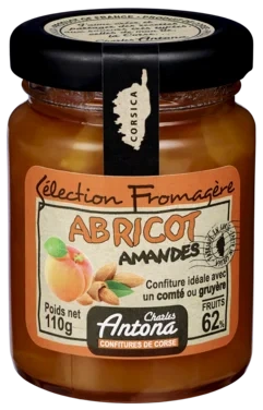 Aprikossyltetøy m/Mandler 110g C.antona