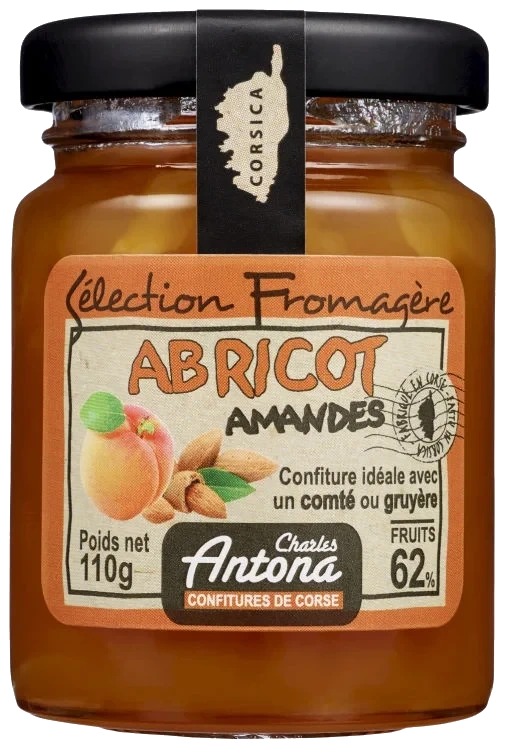 Aprikossyltetøy m/Mandler 110g C.antona