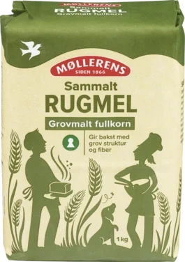Rugmel Sammalt Grovmalt, 1kg