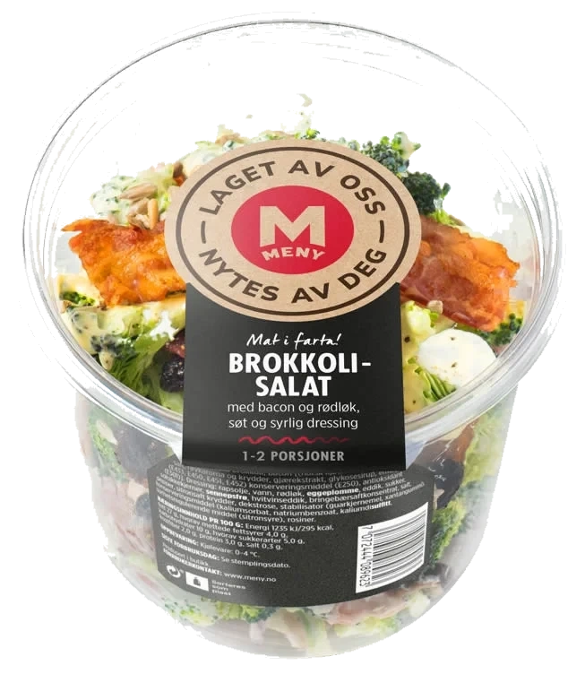 Brokkolisalat m/bacon ca 310g pr stk