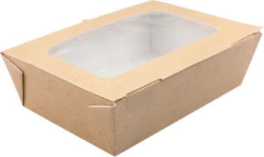Matbeger m/Lokk/vindu 1200ml Kartong Tåler Varmeskap