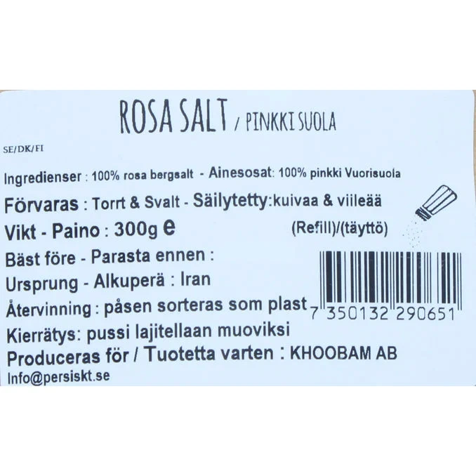 Rosa Bergsalt Pulver