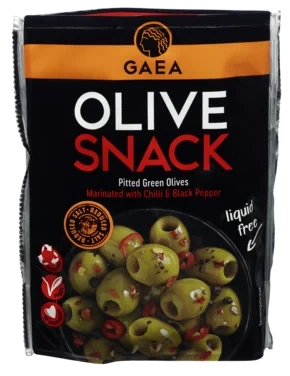 Oliven Snack Pack m/Chilli&Pepper 65g Gaea