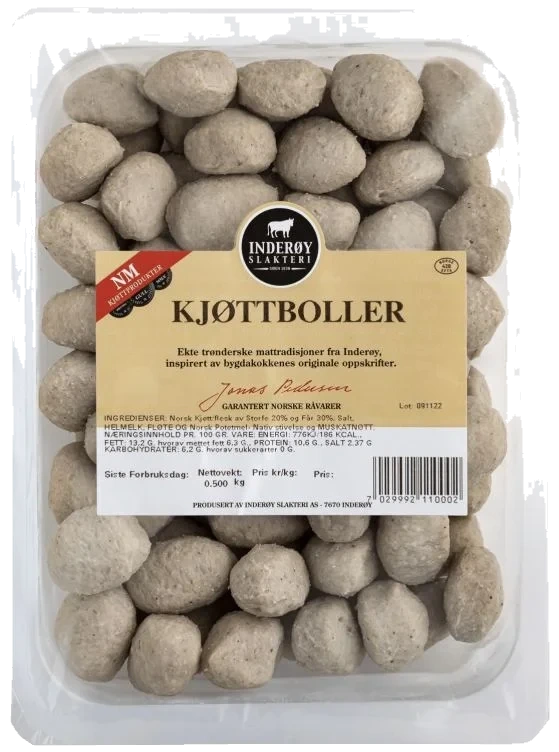 Kjøttboller, Inderøy Slakteri