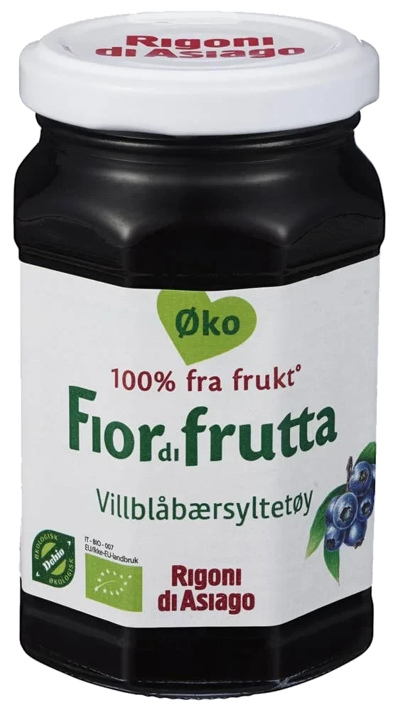 Økologisk villblåbærsyltetøy