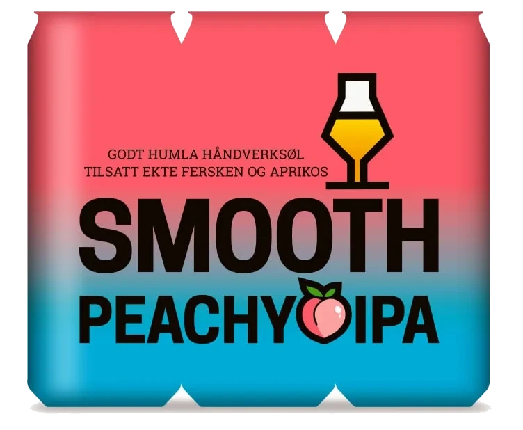 Smooth Peachy Ipa 0,5lx6 boks Klokk&Co