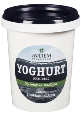 Yoghurt Naturell 500g Avdem