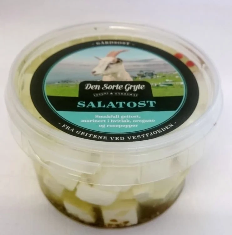Salatost Hvitløk 250g Den Sorte Gryte