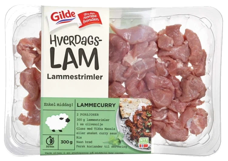 Hverdagslam Strimler 300g Gilde