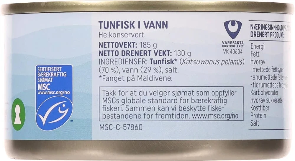 Tunfisk i vann