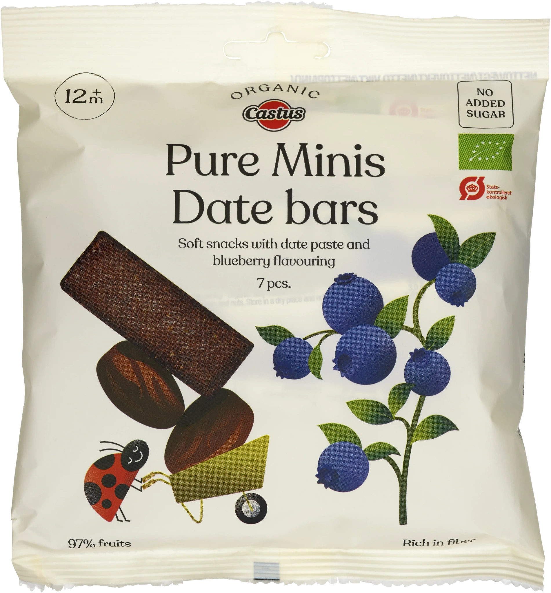 Minifruktstång Blåbär Eko 7-pack