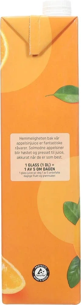 Appelsinjuice uten fruktkjøtt