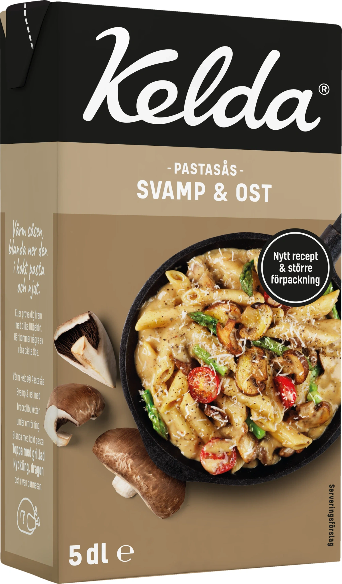 Pastasås svamp / ost 5 dl