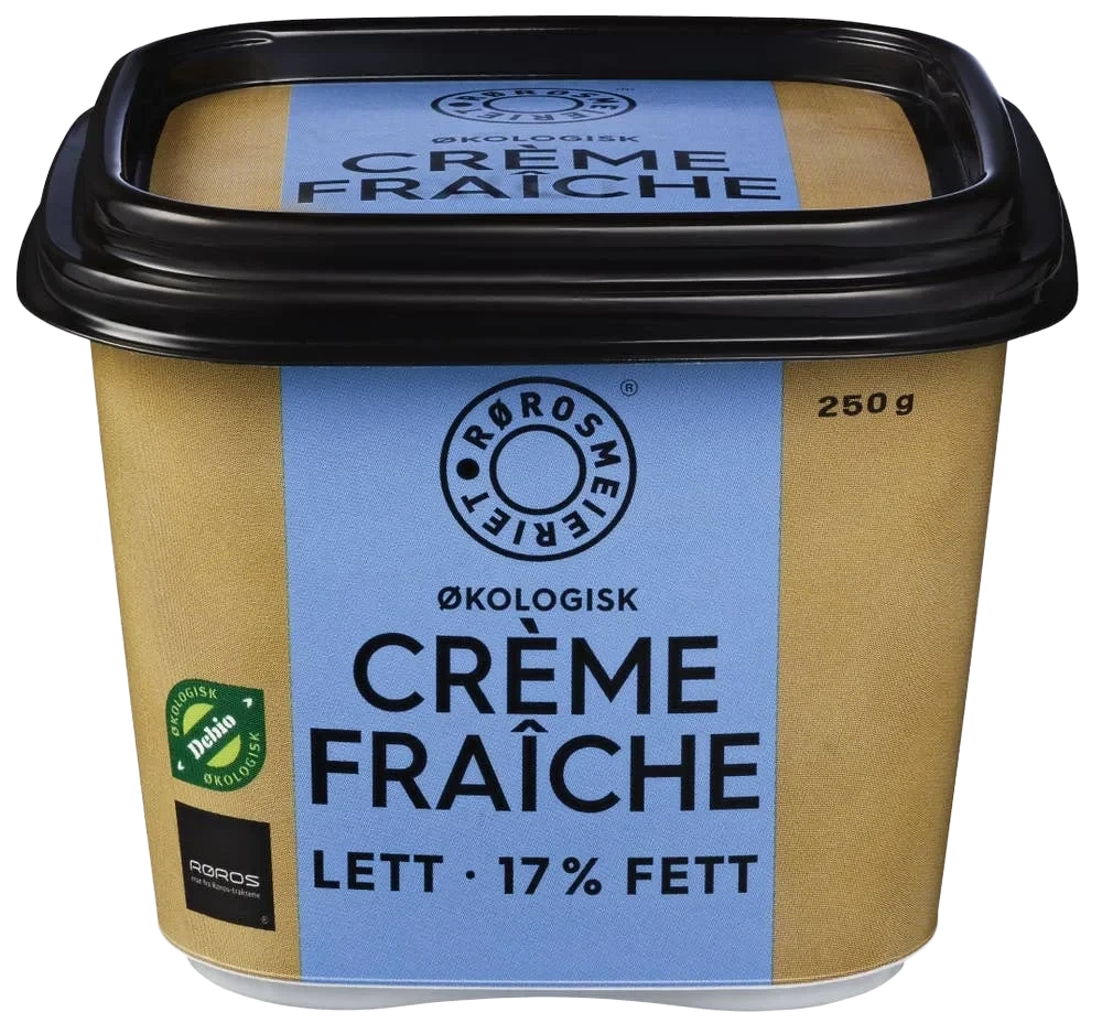 Creme Fraiche Lett 250ml Økol Rørosmeier