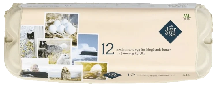 Egg Frittgående 12stk M/l J.h.meling