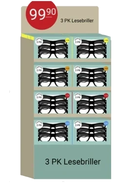 Vision lesebriller Gruppe B 3pk i Display
