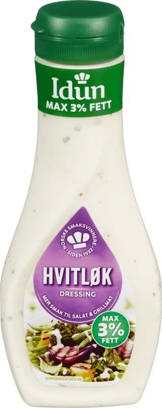 Dressing Hvitløk Maks 3 % 252g Idun